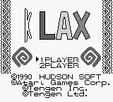 Klax (Japan) Title Screen